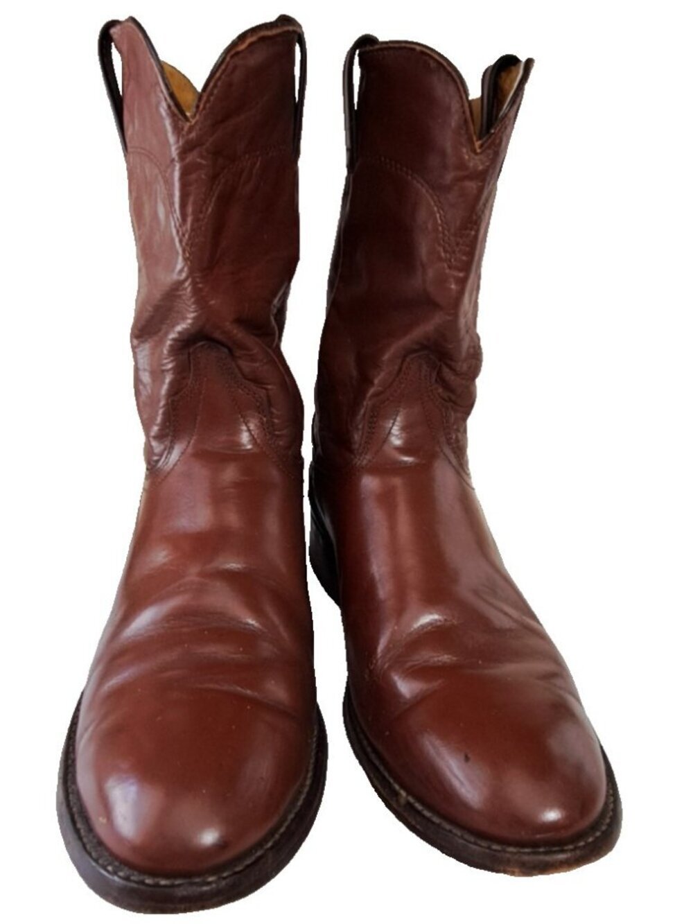 Wrangler Men's 9D Brown Leather Cowboy Boots